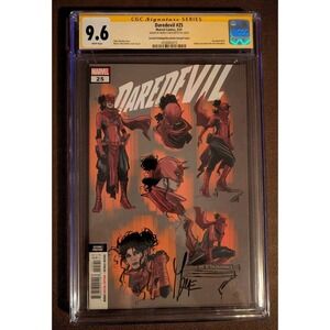 Daredevil #25 CGC 9.6 SS Marco Checchetto 2nd Print Elektra Becomes Daredevil